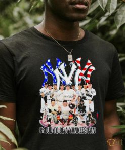 Official Proud to be a yankees fan signatures shirt