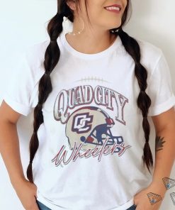 Official Quad City Wheelers Indoor Football Helmet T Shirt