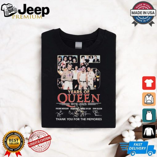 Official Queen We Are Champions 1970 2025 Signature Shirt