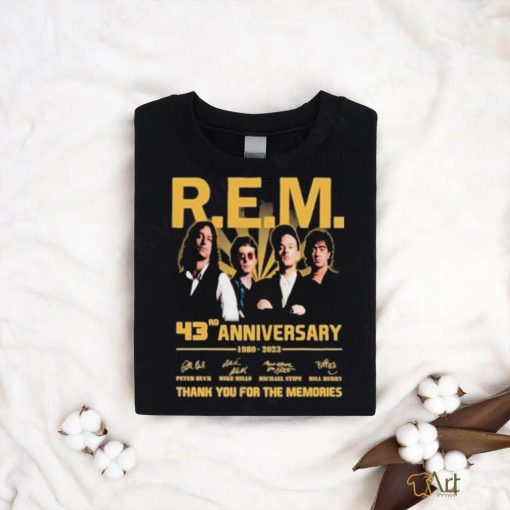 Official R.E.M. 43rd Anniversary 1980 2023 Thank You For The Memories Signatures shirt