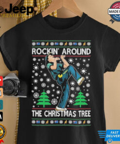 Official Reakdancer Raygun Rocking Around The Christmas Tree Ugly Christmas T Shirt