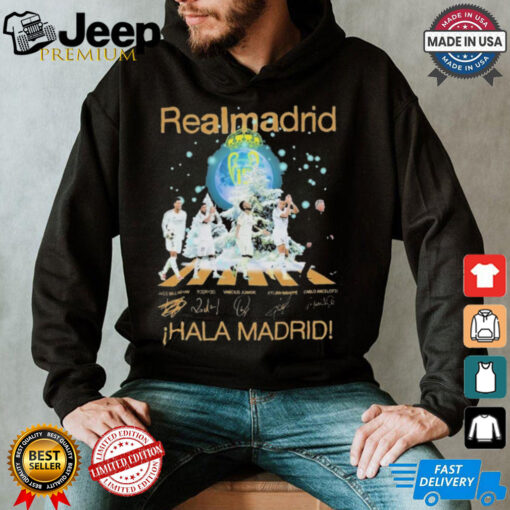 Official Real Madrid Hala Madrid Christmas Signature Shirt