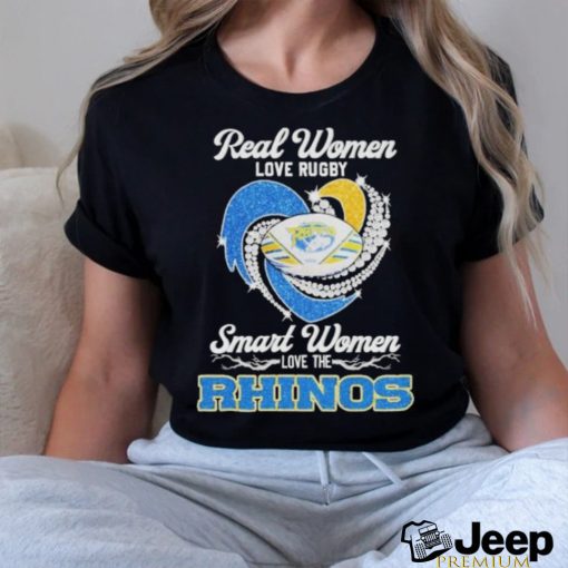 Official Real Women Love Rugby Smart Women Love The Leeds Rhinos Diamonds 2024 Shirt