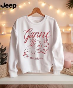 Official Relaxed Bunny Ganni Have A Nice Day T shirt