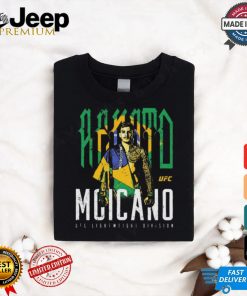 Official Renato Moicano Brazil Flag UFC Lightweight Division Vintage Graphic t shirt