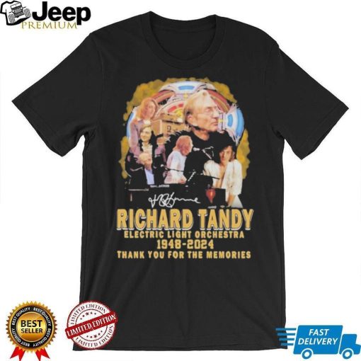 Official Richard Tandy Electric Light Orchestra 1948 2024 Thank You For The Memories T Shirt