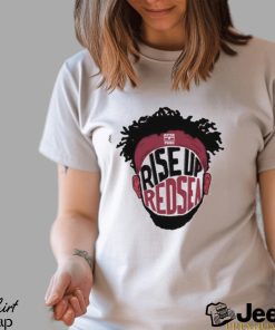 Official Rise Up Red Sea Face Logo T shirt