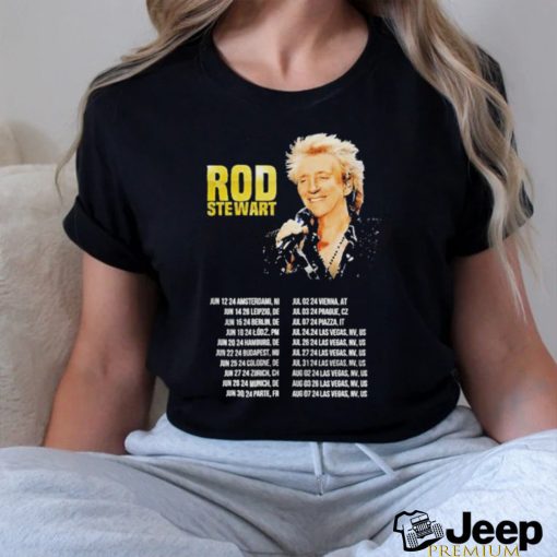 Official Rod Stewart One Last Time Tour 2024 Dates Shirt