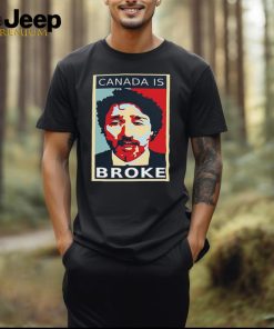 Official Rowan Thee Stallion Wearing Justin Trudeau Canada Is Broke t shirt