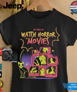 Official Rule Number One Watch Horror Movies Happy Halloween Horror Characters T shirt