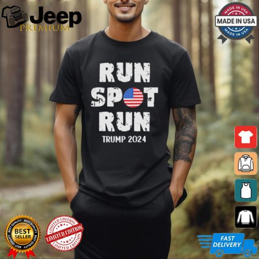 Official Run Spot Debate Trump 2024 US Flag T Shirt