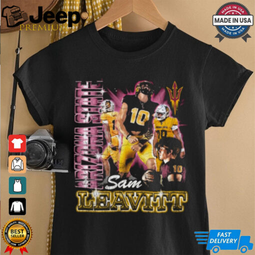 Official Sam Leavitt Arizona State Sun Devils Football 90s Graphic t shirt