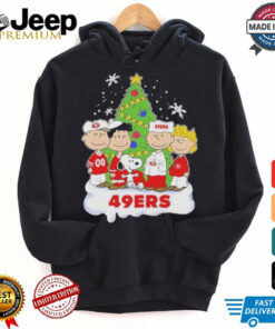 Official San Francisco 49Ers x Snoopy And Friends Christmas T Shirt