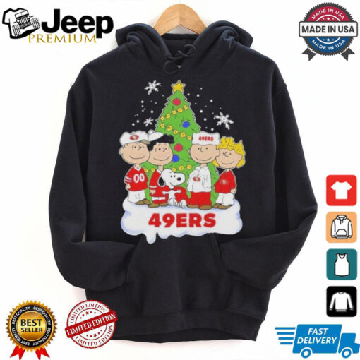 Official San Francisco 49Ers x Snoopy And Friends Christmas T Shirt