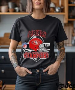 Official San Francisco 49ers 2023 National Football Conference Champions Helmet Shirt