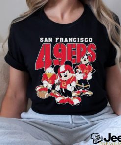 Official San Francisco 49ers Mickey Donald Duck And Goofy Football Team 2024 T shirt