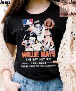 Official San Francisco Giants Willie Mays The Say Hey Kid 1931 2024 Signatures Thank You For The Memories shirt