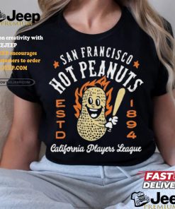 Official San francisco hot Peanuts California vintage defunct baseball teams T shirt