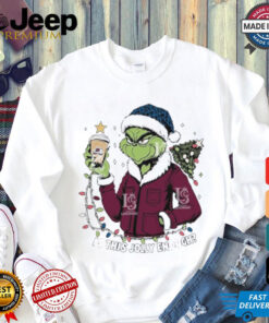 Official Santa Grinch Colorado Avalanche Is This jolly Enough Merry Christmas shirt