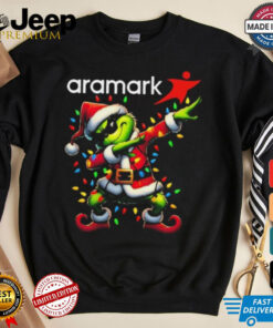 Official Santa Grinch Dabbing Aramark Merry Christmas Light Shirt