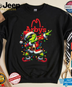 Official Santa Grinch Dabbing Arby’s Merry Christmas Light Shirt