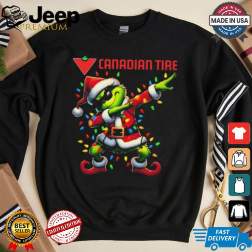 Official Santa Grinch Dabbing Canadian Tire Merry Christmas Light Shirt