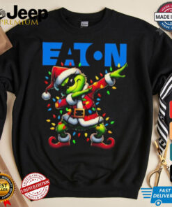 Official Santa Grinch Dabbing Eaton Merry Christmas Light Shirt