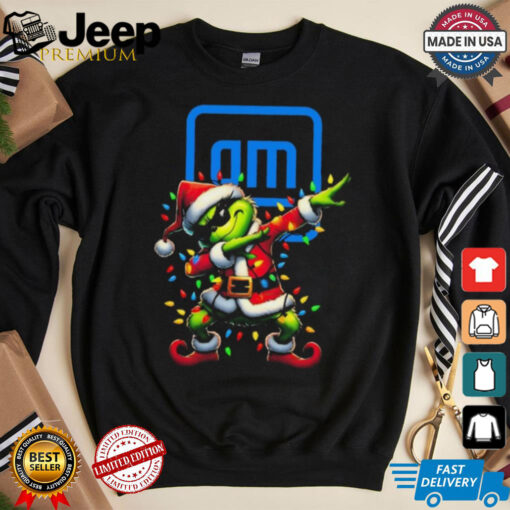 Official Santa Grinch Dabbing General Motors Merry Christmas Light Shirt