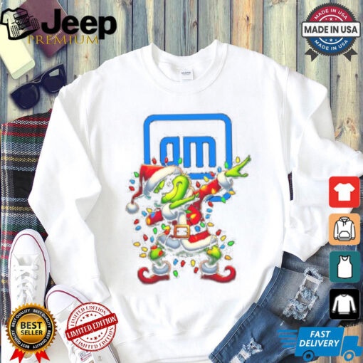 Official Santa Grinch Dabbing General Motors Merry Christmas Light Shirt