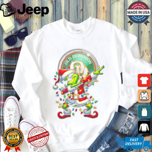 Official Santa Grinch Dabbing Old Dominion Freight Line Merry Christmas Light Shirt