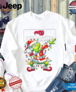 Official Santa Grinch Dabbing Red Lobster Merry Christmas Light Shirt