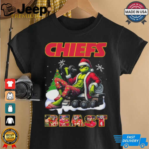 Official Santa Grinch Gymmer Kansas Chiefs NFL 2025 Beast Christmas Shirt