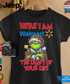 Official Santa Grinch Here I Am Walmart The Light Of Your Life Christmas Light shirt