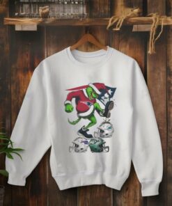 Official Santa Grinch New England Patriots Stomp On NFL Teams Christmas 2024 T shirt