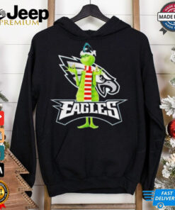 Official Santa The Grinch Candy Canes Philadelphia Eagles Christmas 2024 Shirt