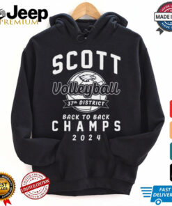 Official Scott Eagles Volleyball Back to Back Champs 2024 37th District t shirt