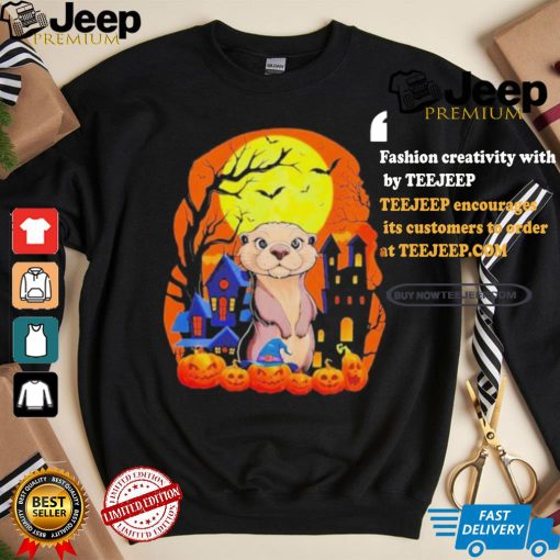 Official Sea otter with pumpkins halloween T shirt