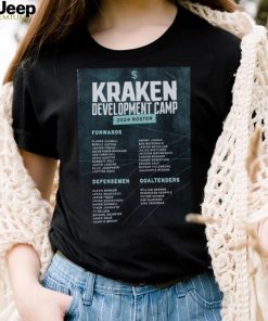 Official Seattle Kraken Development Camp 2024 Roster Shirt