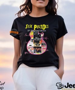 Official Sex Pistols Band 50th anniversary Collection Guitar signatures shirt