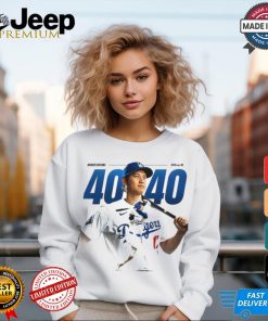 Official Shohei Ohtani MLB history to join the 40 40 club shirt