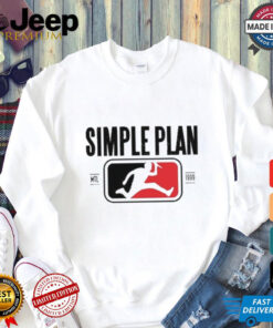 Official Simple Plan Style Logo Raglan Shirt