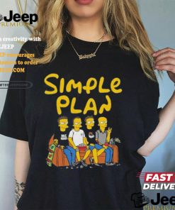 Official Simple plan Simpsons north American tour 2024 shirt