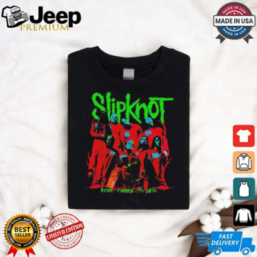 Official Slipknot Here Comes The Pain Photo T Shirt