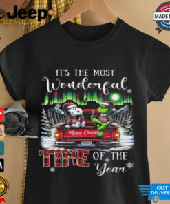 Official Snoopy And Grinch It’s The Most Wonderful Time Of The Year Christmas Shirt