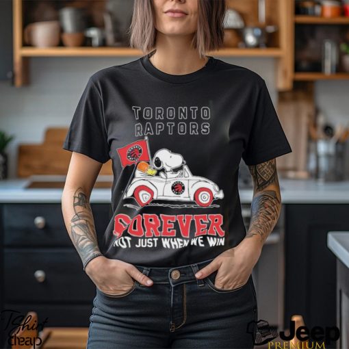 Official Snoopy And Woodstock Driving Car Toronto Raptors Forever Not Just When We Win Shirt