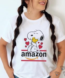 Official Snoopy And Woodstock Loves Amazon Logo Shirt