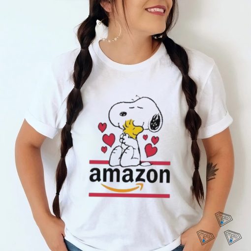 Official Snoopy And Woodstock Loves Amazon Logo Shirt