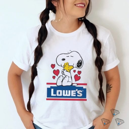 Official Snoopy And Woodstock Loves Lowe’s Logo Shirt