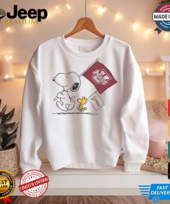 Official Snoopy And Woodstock Peanuts x UMass Flags t shirt