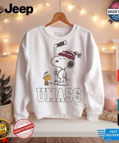 Official Snoopy And Woodstock Peanuts x UMass Hockey Anthem t shirt